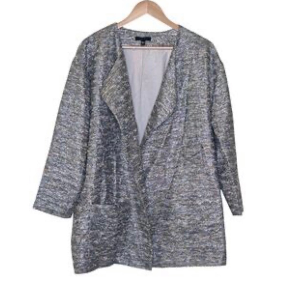 Joe's Jeans Textured Multicolor Metallic Coat Jacket